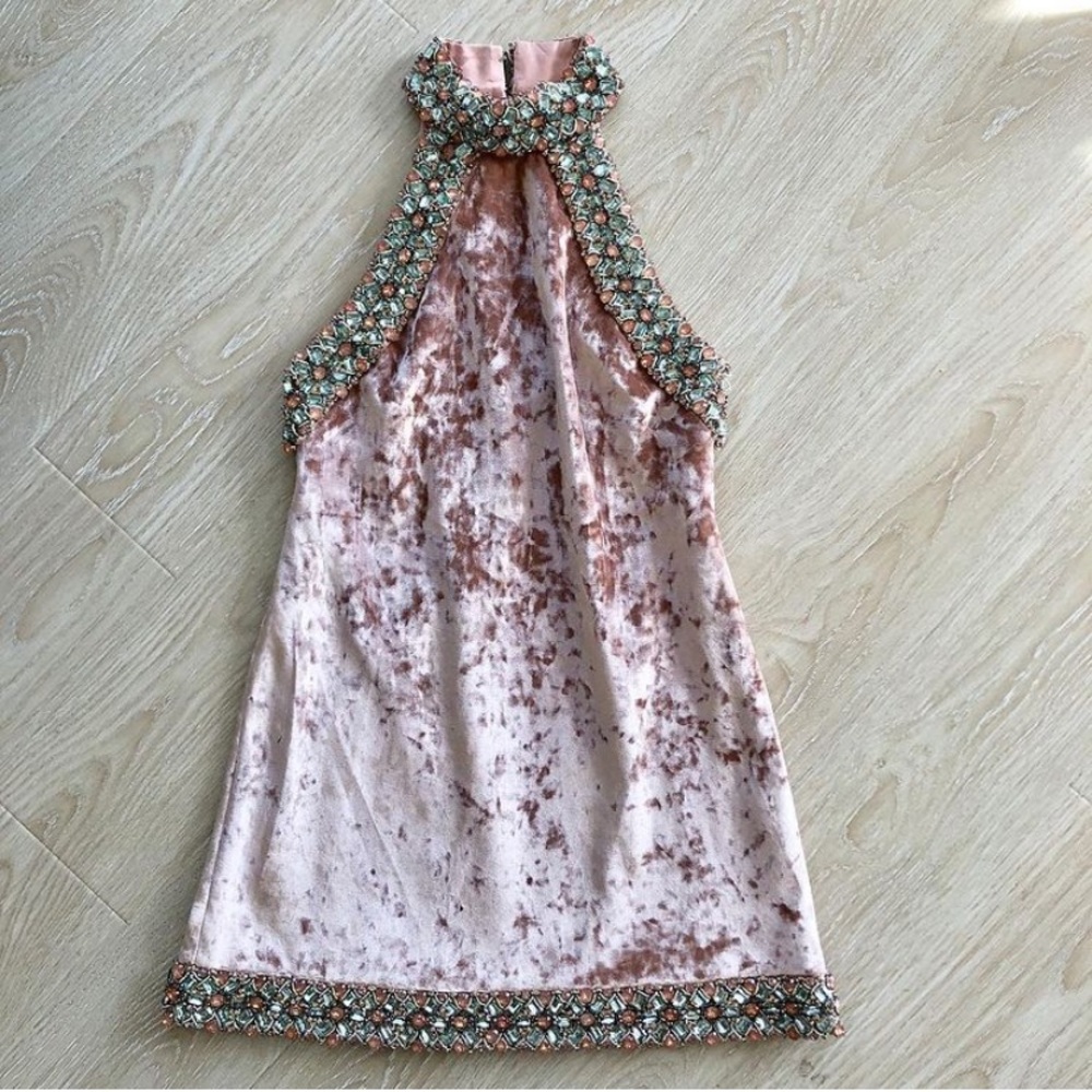 Alexis Kinsley beaded Velvet dress size M